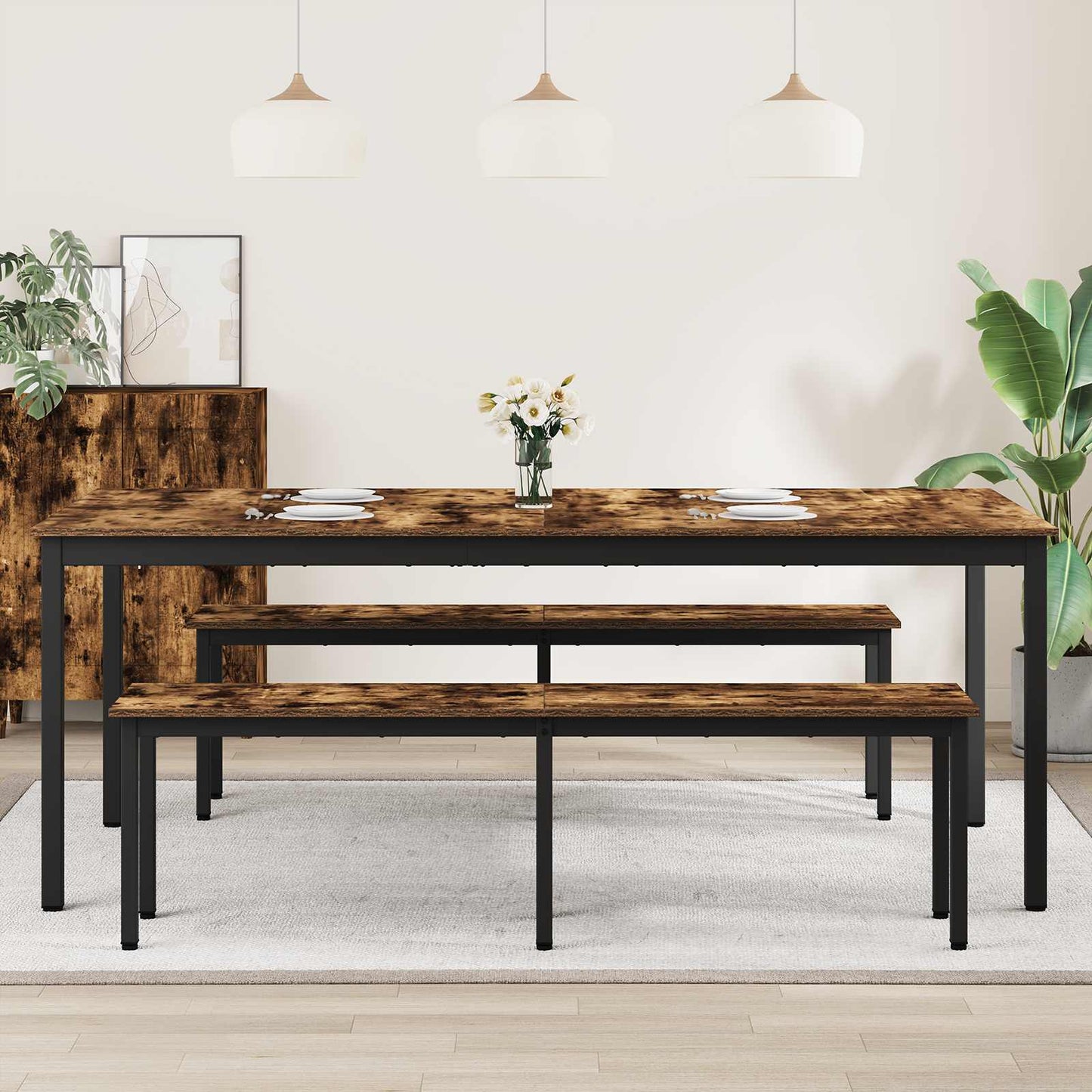 Esstische 200 x 100 x 75 cm Holzwerkstoff Rechteckig