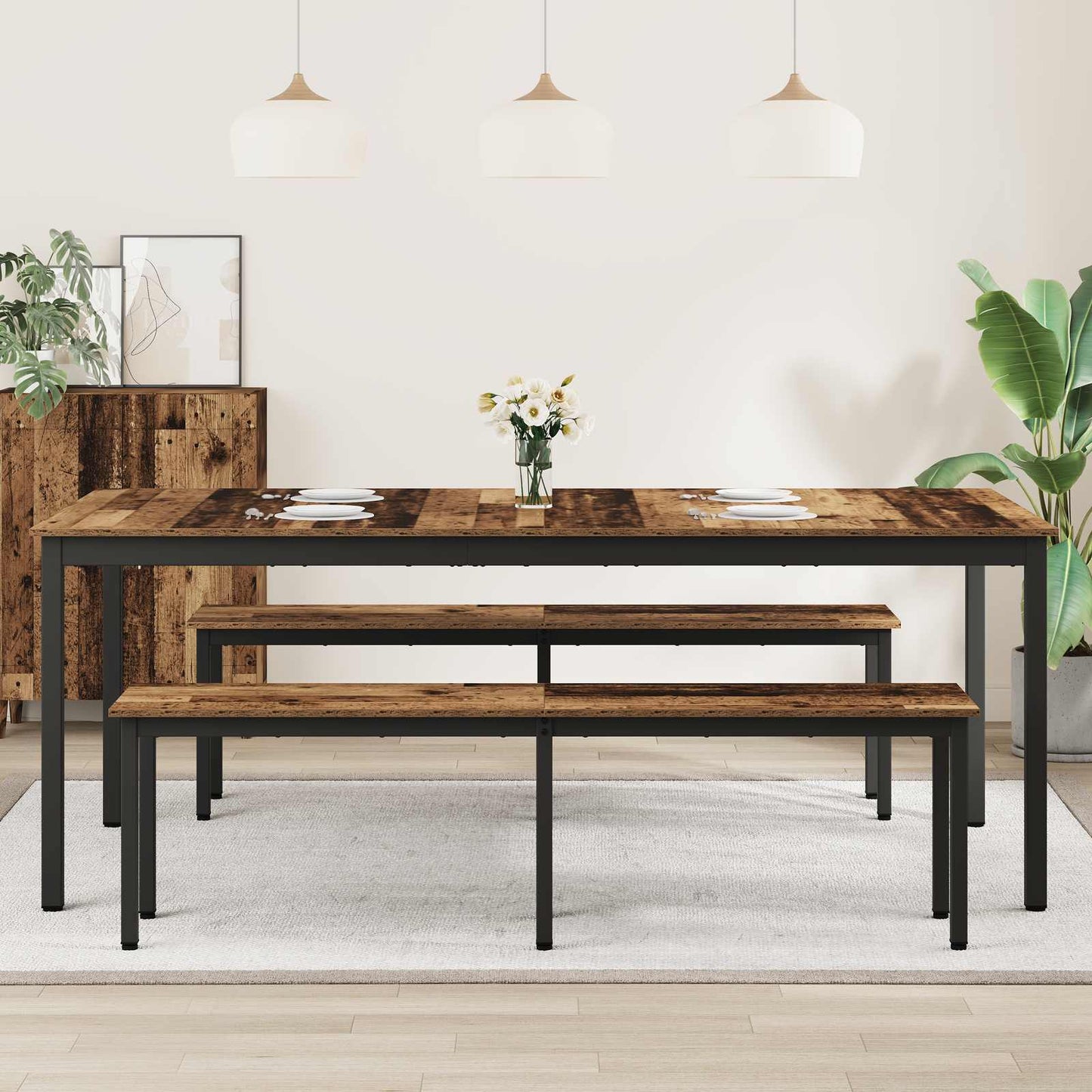 Esstische 200 x 100 x 75 cm Holzwerkstoff Rechteckig