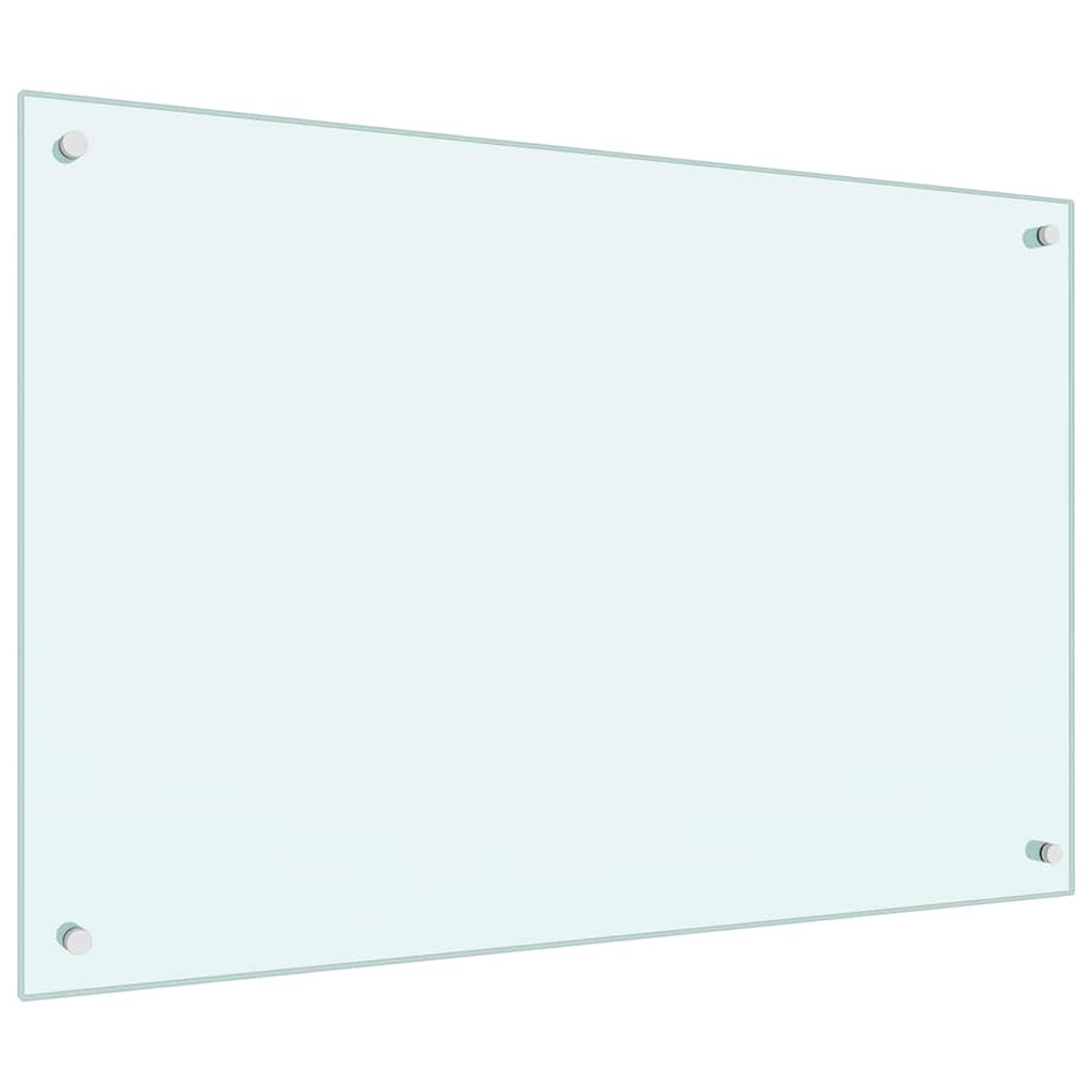 Küchenrückwand 2 stk. Weiß 90 x 60 cm Gehärtetes Glas