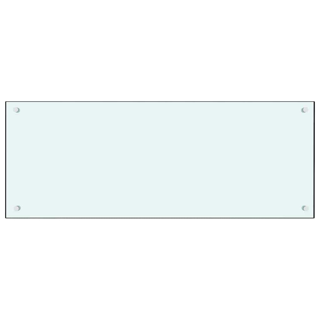 Küchenrückwand 2 stk. Weiß 100 x 40 cm Gehärtetes Glas