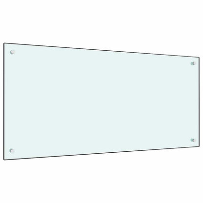 Küchenrückwand 2 stk. Weiß 100 x 50 cm Gehärtetes Glas
