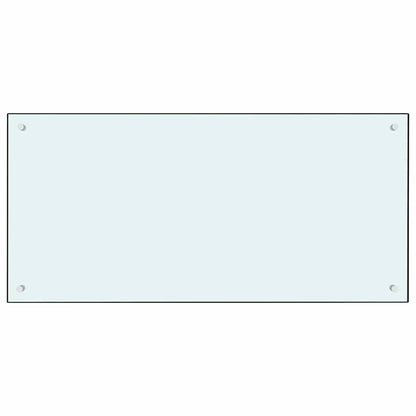 Küchenrückwand 2 stk. Weiß 100 x 50 cm Gehärtetes Glas