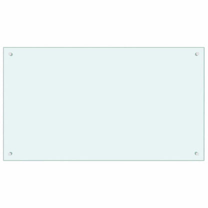 Küchenrückwand 2 stk. Weiß 100 x 60 cm Gehärtetes Glas