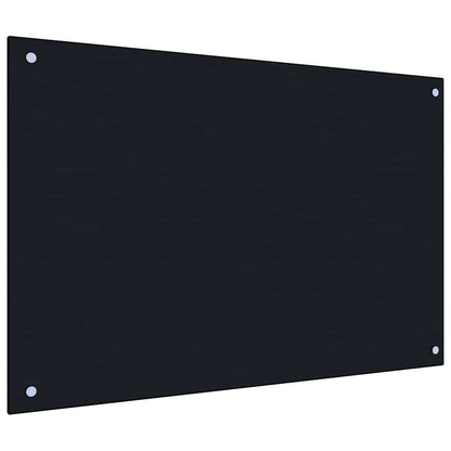 Küchenrückwand 2 stk. Schwarz 90 x 50 cm Gehärtetes Glas
