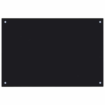 Küchenrückwand 2 stk. Schwarz 90 x 50 cm Gehärtetes Glas