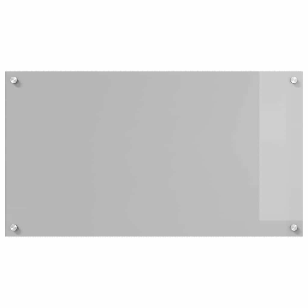 Küchenrückwand 2 pcs Hellgrau 90 x 50 cm Gehärtetes Glas