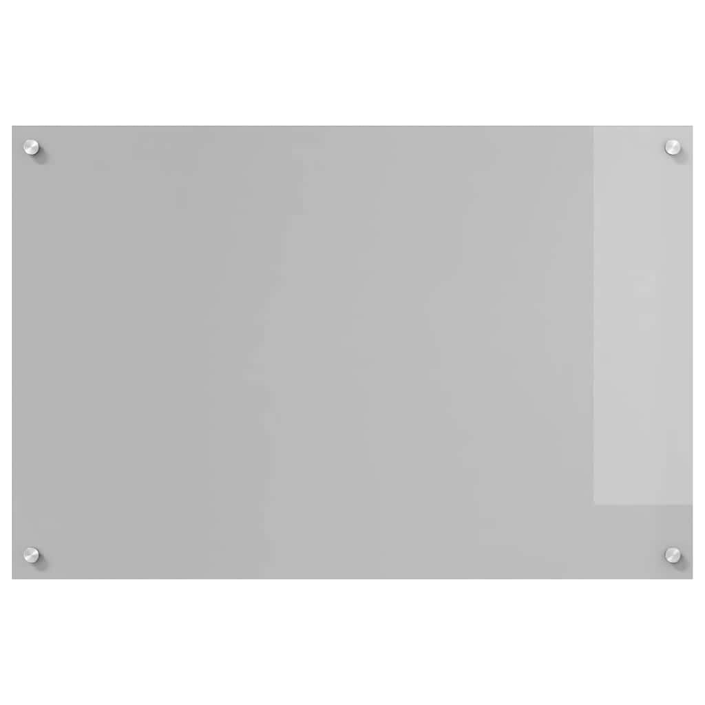 Küchenrückwand 2 pcs Hellgrau 90 x 60 cm Gehärtetes Glas