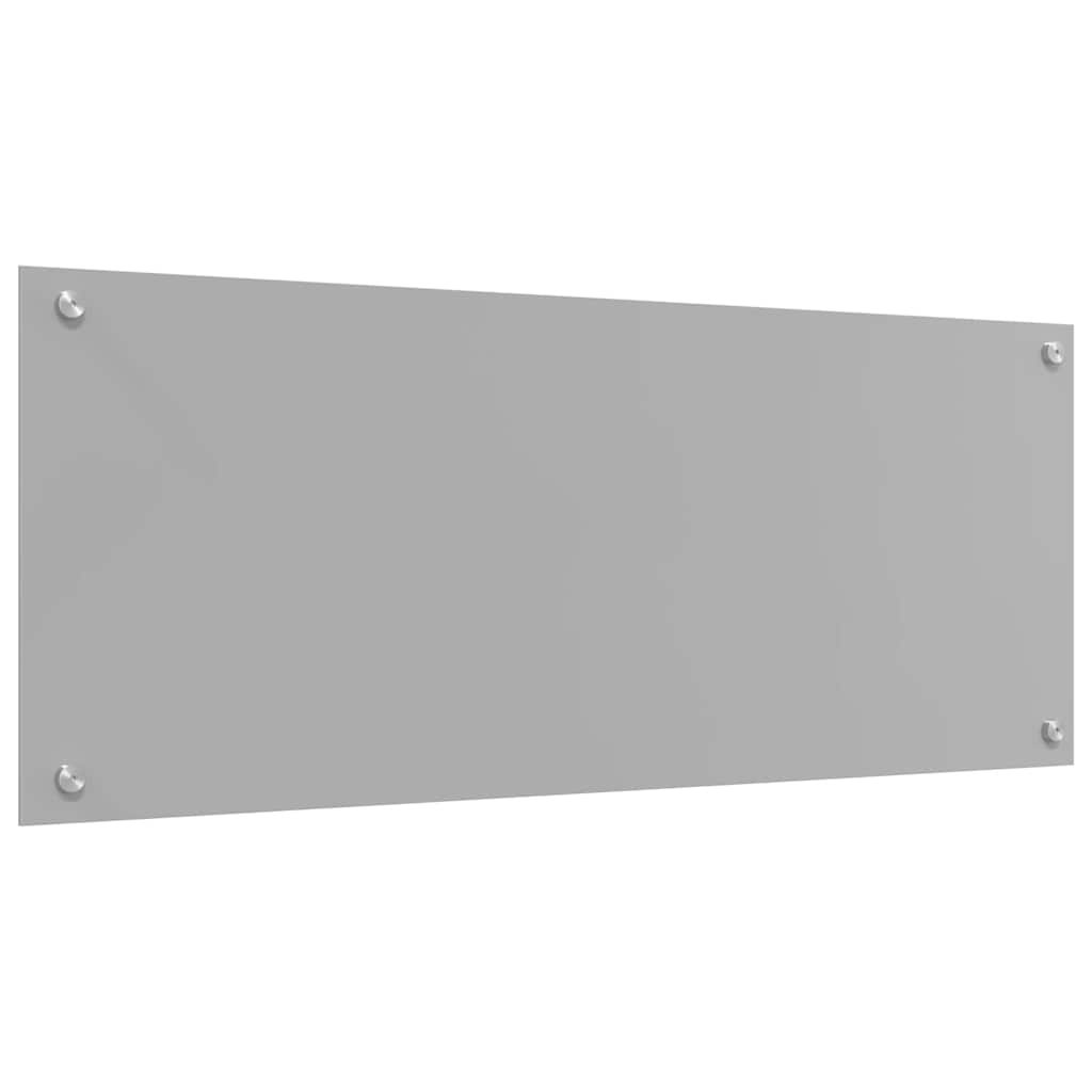Küchenrückwand 2 stk. Hellgrau 100 x 40 cm Gehärtetes Glas