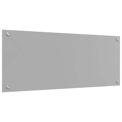 Küchenrückwand 2 stk. Hellgrau 100 x 40 cm Gehärtetes Glas