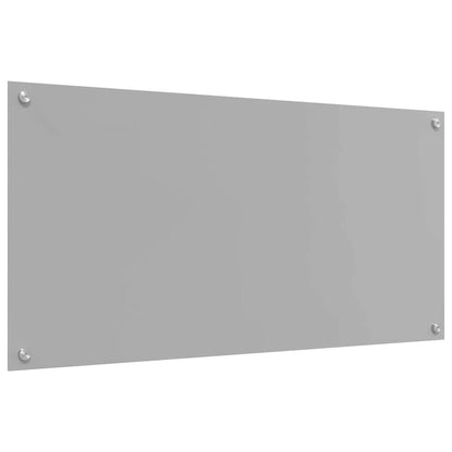 Küchenrückwand 2 stk. Hellgrau 100 x 50 cm Gehärtetes Glas