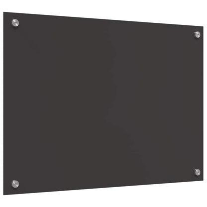 Küchenrückwand 2 stk. Dunkelgrau 70 x 50 cm Gehärtetes Glas