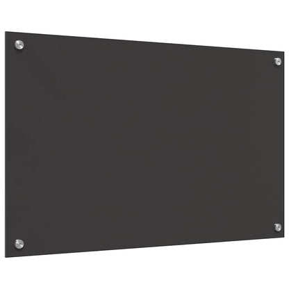 Küchenrückwand 2 stk. Dunkelgrau 80 x 50 cm Gehärtetes Glas
