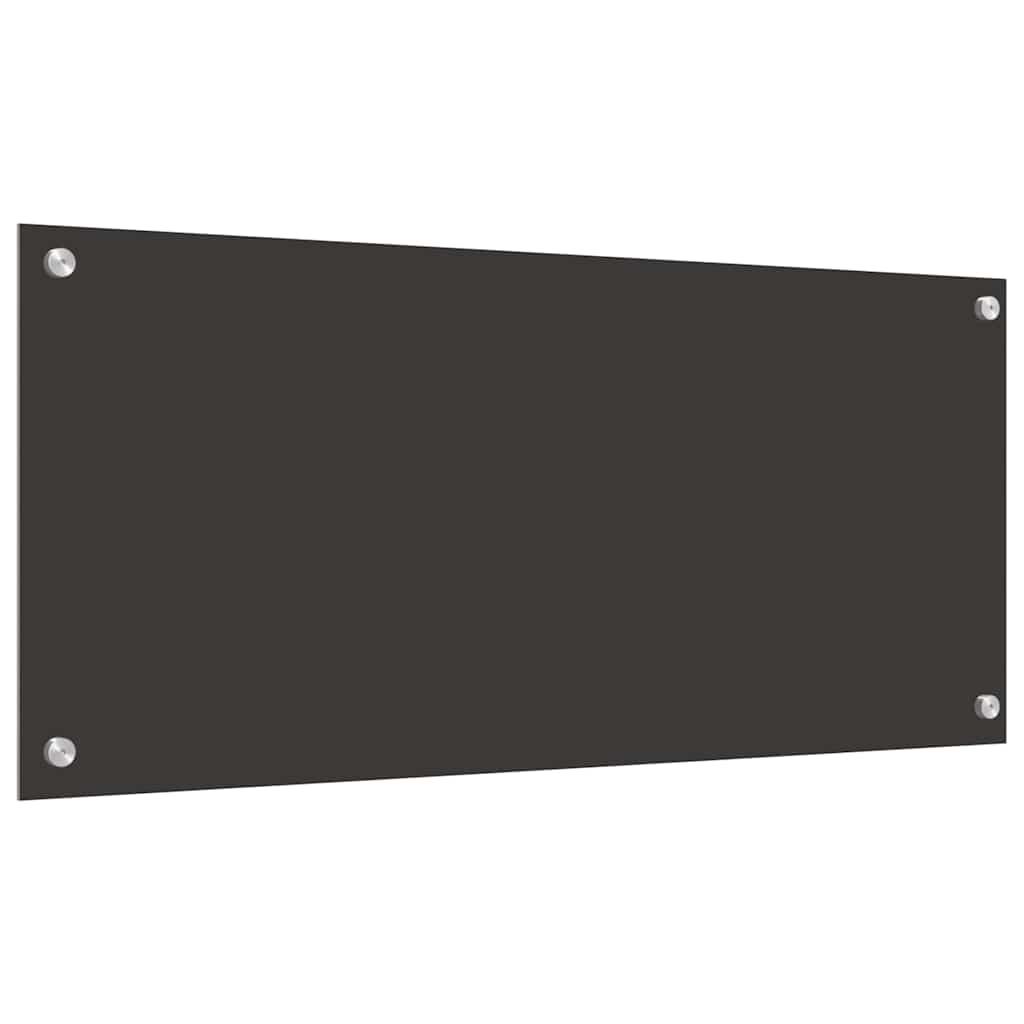 Küchenrückwand 2 pcs Dunkelgrau 90 x 40 cm Gehärtetes Glas