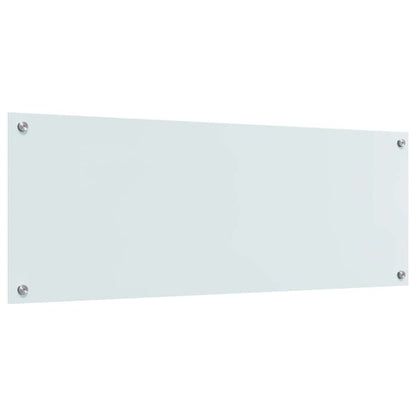 Küchenrückwand 2 stk. Weiß 110 x 40 cm Gehärtetes Glas