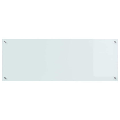 Küchenrückwand 2 stk. Weiß 110 x 40 cm Gehärtetes Glas