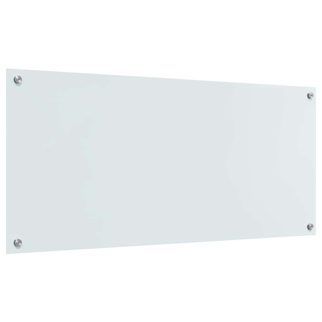 Küchenrückwand 2 stk. Weiß 110 x 50 cm Gehärtetes Glas