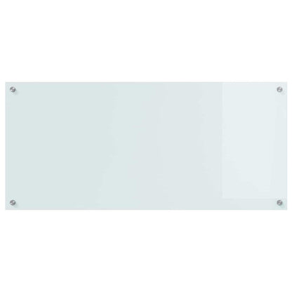 Küchenrückwand 2 stk. Weiß 110 x 50 cm Gehärtetes Glas