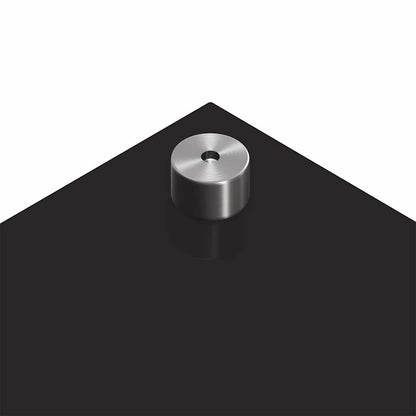 Küchenrückwand 2 stk. Schwarz 110 x 60 cm Gehärtetes Glas