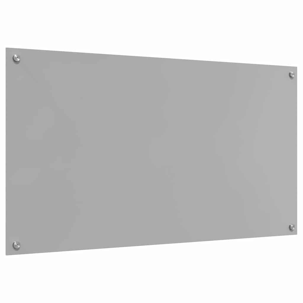 Küchenrückwand 2 stk. Hellgrau 110 x 60 cm Gehärtetes Glas
