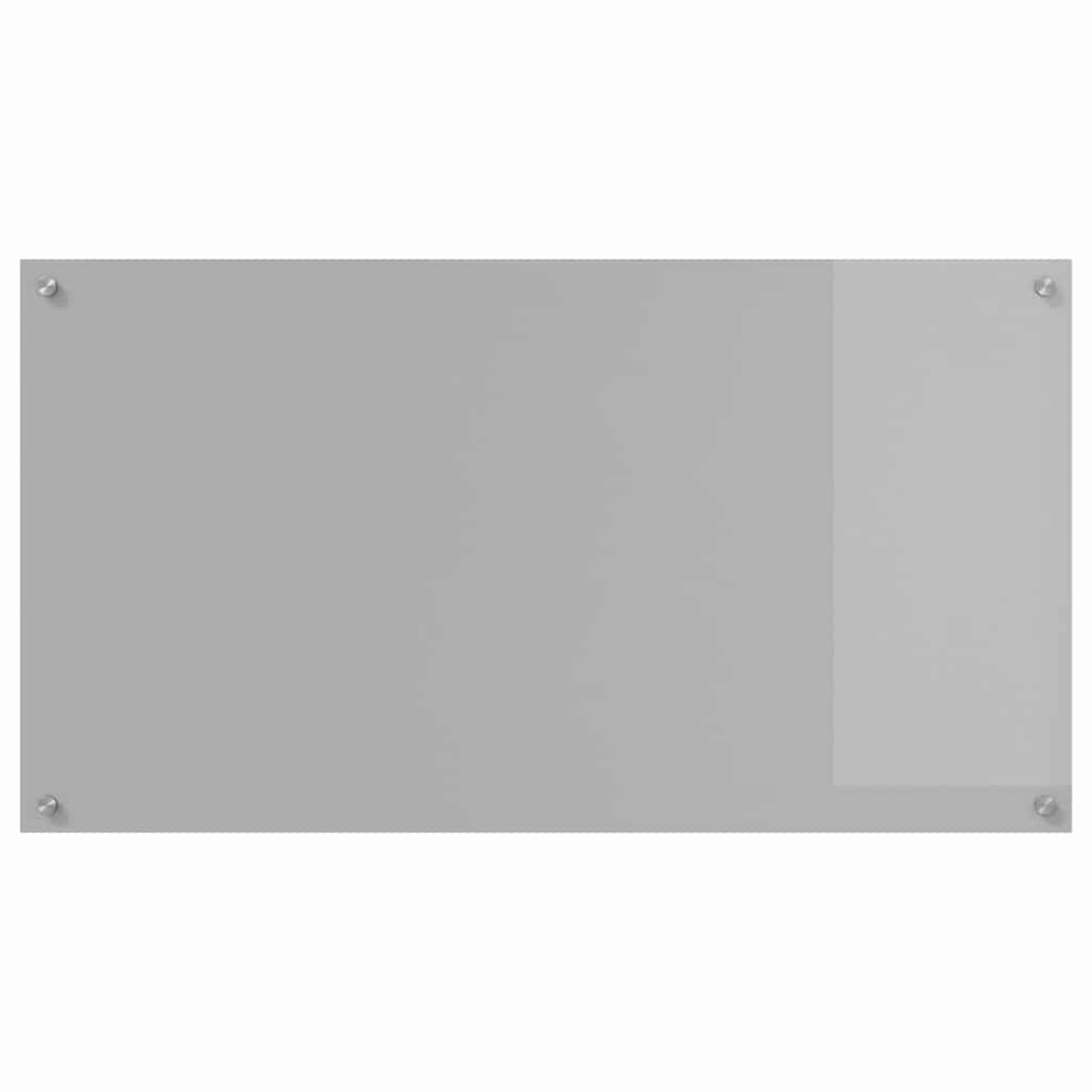 Küchenrückwand 2 stk. Hellgrau 110 x 60 cm Gehärtetes Glas