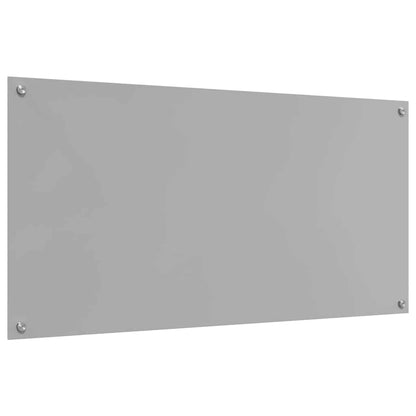Küchenrückwand 2 stk. Hellgrau 120 x 60 cm Gehärtetes Glas