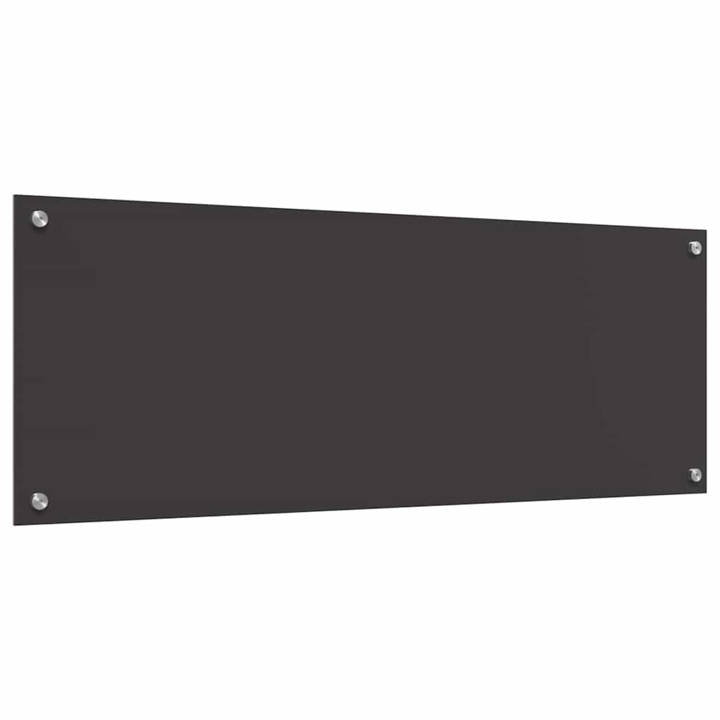Küchenrückwand 2 stk. Dunkelgrau 110 x 40 cm Gehärtetes Glas
