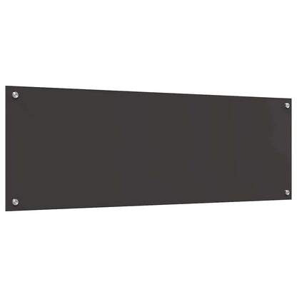 Küchenrückwand 2 stk. Dunkelgrau 120 x 40 cm Gehärtetes Glas