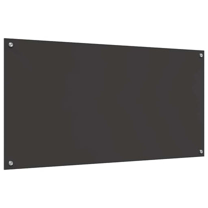 Küchenrückwand 2 stk. Dunkelgrau 120 x 60 cm Gehärtetes Glas