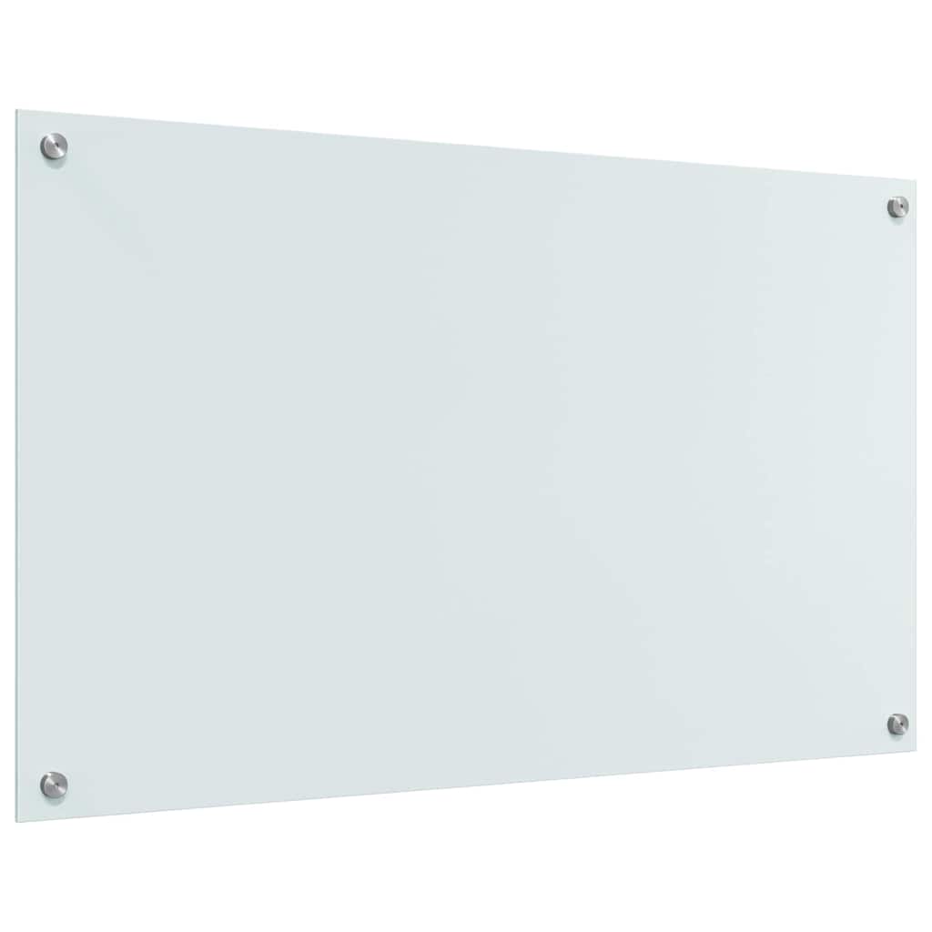 Küchenrückwand 2 Stk. Weiß 100 x 60 cm Gehärtetes Glas