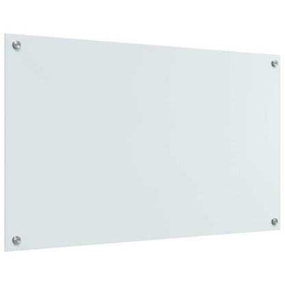 Küchenrückwand 2 Stk. Weiß 100 x 60 cm Gehärtetes Glas