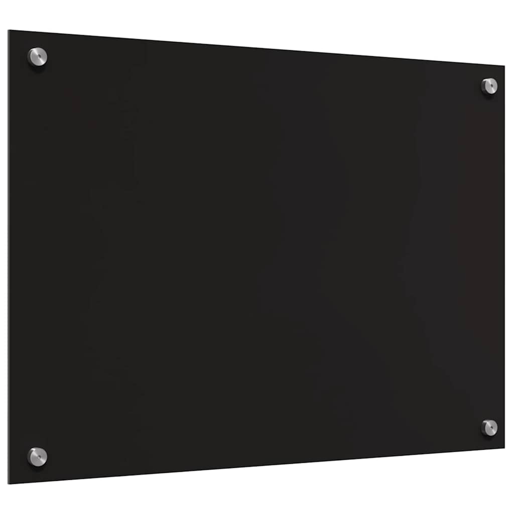Küchenrückwand 2 stk. Schwarz 70 x 50 cm Gehärtetes Glas