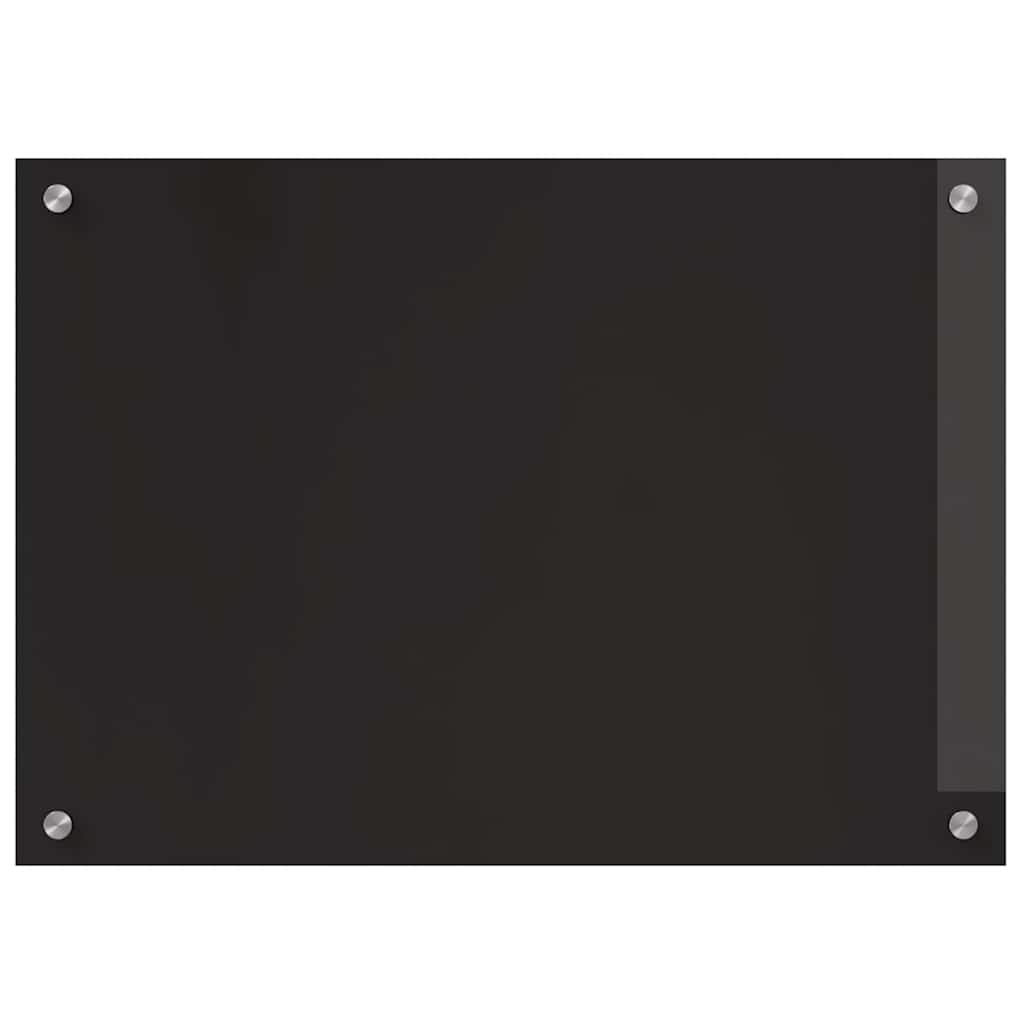 Küchenrückwand 2 stk. Schwarz 70 x 50 cm Gehärtetes Glas