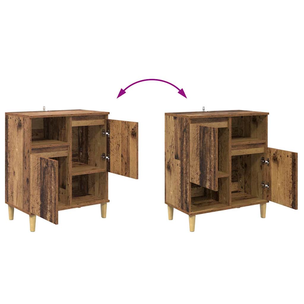 Sideboards 2 pcs Altholz 60 x 35 x 70 cm Holzwerkstoff