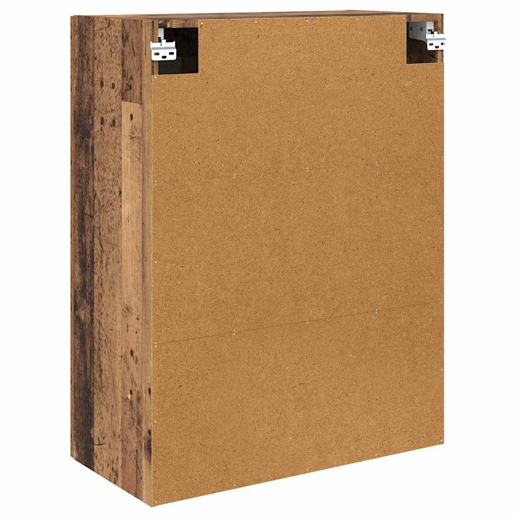 Wandmontierter Schrank 2 stk. Altholz 69,5 x 34 x 90 cm