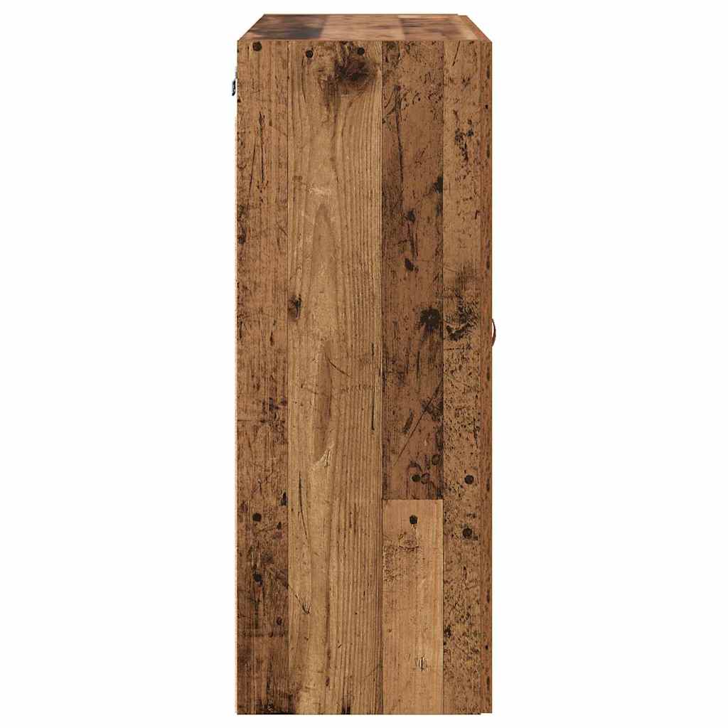 Wandmontierter Schrank 2 stk. Altholz 69,5 x 34 x 90 cm