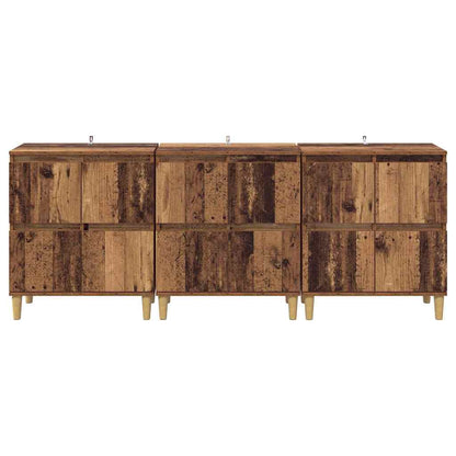 Sideboards 3 stk. Altholz 60 x 35 x 70 cm Holzwerkstoff