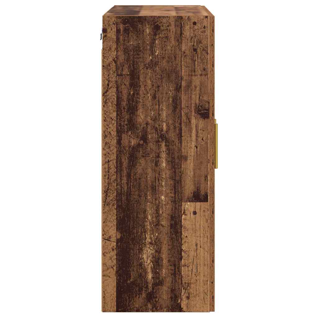 Wandmontierter Schrank 2 pcs Altholz 69,5 x 34 x 90 cm
