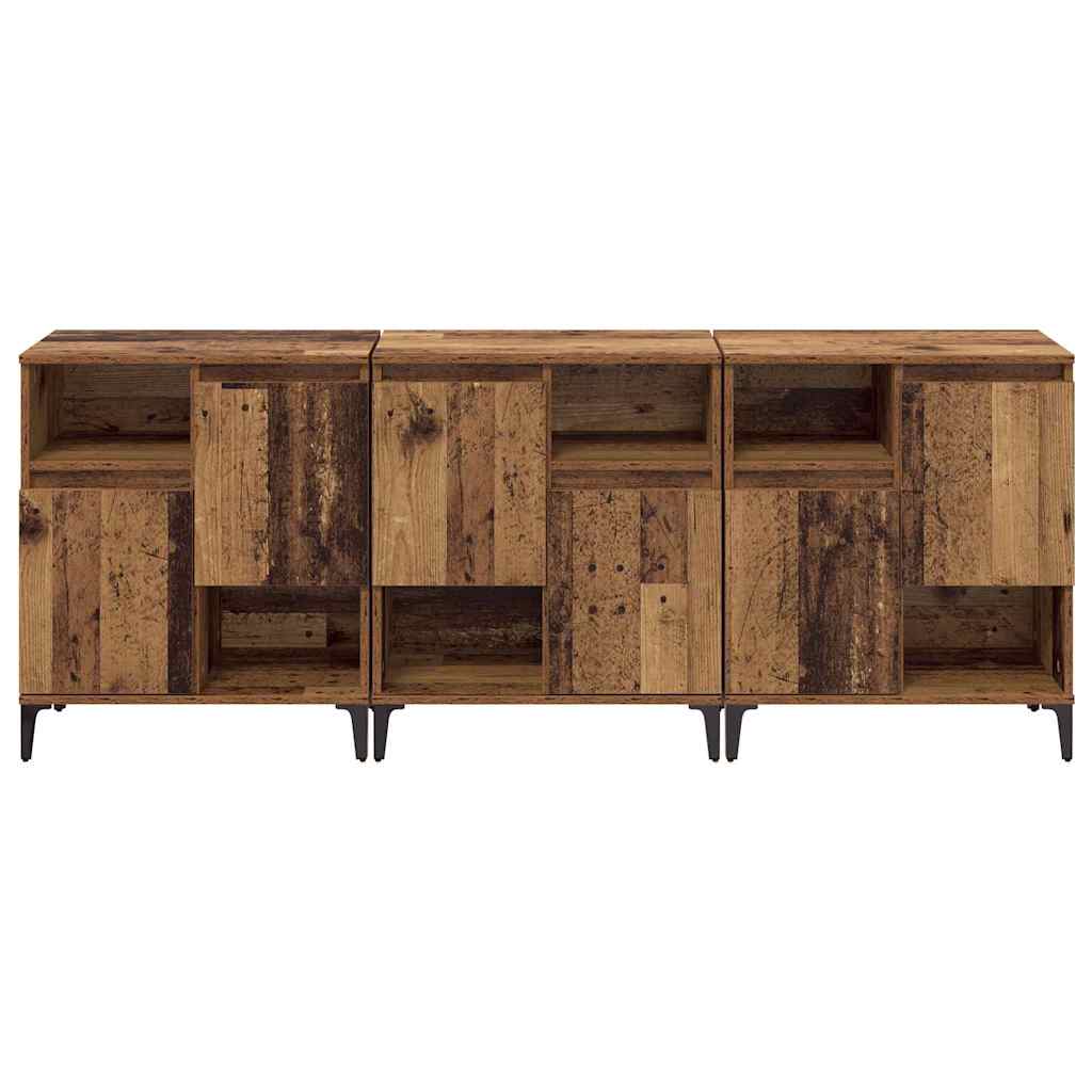 Sideboards 3 stk. Altholz 60 x 35 x 70 cm Holzwerkstoff