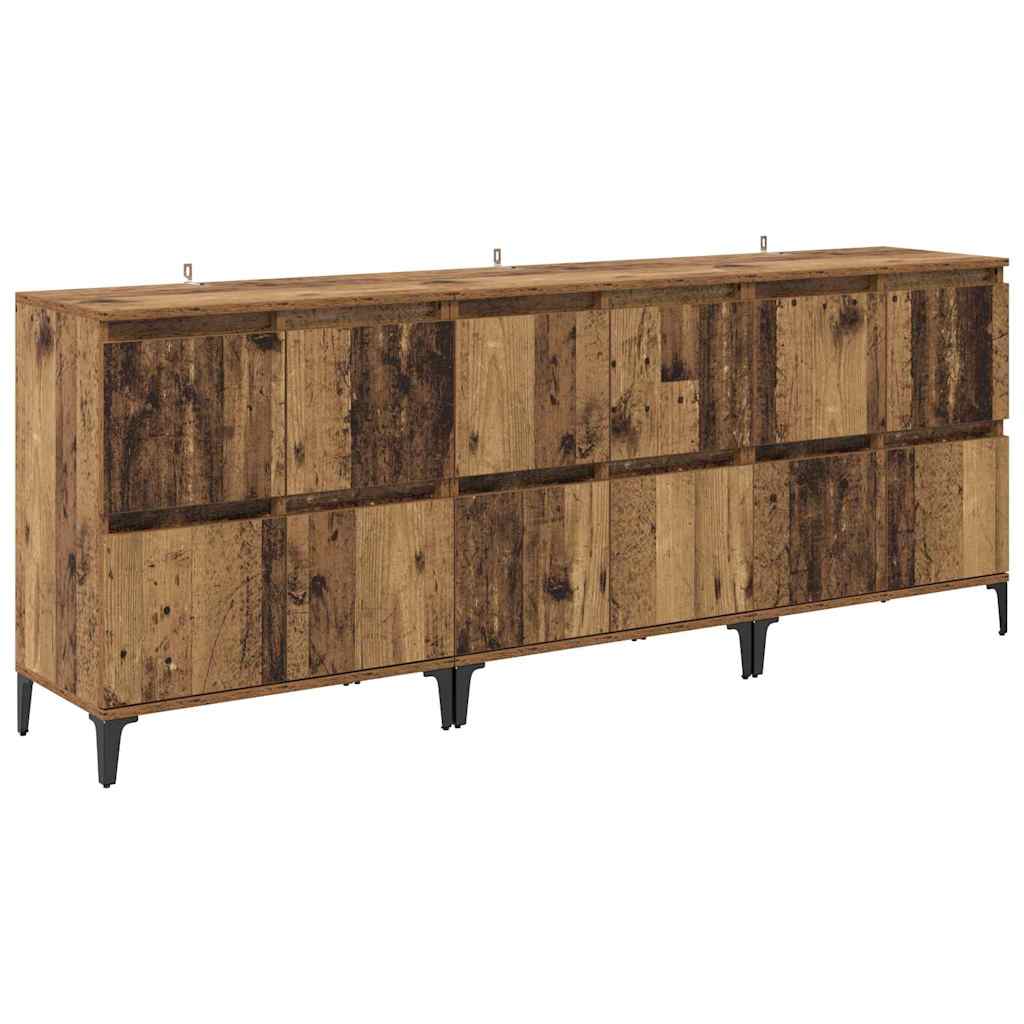 Sideboards 3 stk. Altholz 60 x 35 x 70 cm Holzwerkstoff