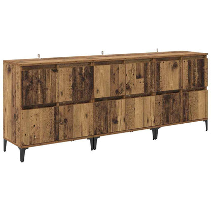 Sideboards 3 stk. Altholz 60 x 35 x 70 cm Holzwerkstoff