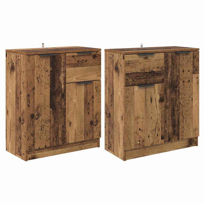 Sideboards 2 stk. Altholz 60 x 30 x 70 cm Holzwerkstoff