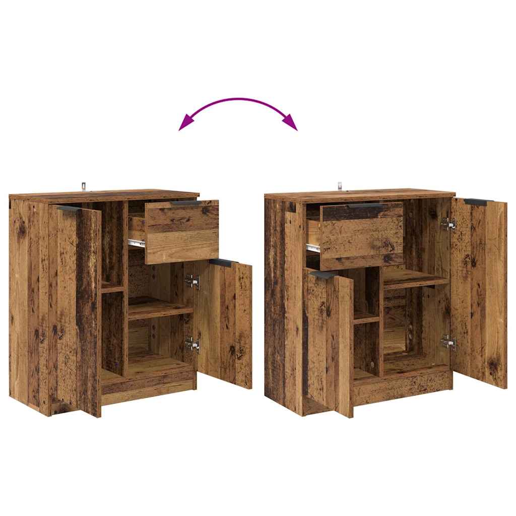 Sideboards 2 stk. Altholz 60 x 30 x 70 cm Holzwerkstoff