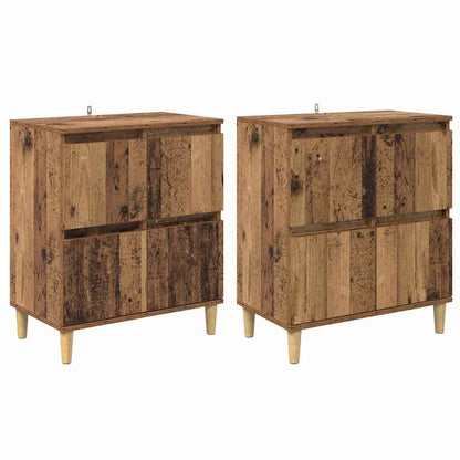 Sideboards 2 stk. Altholz 60 x 35 x 70 cm Holzwerkstoff