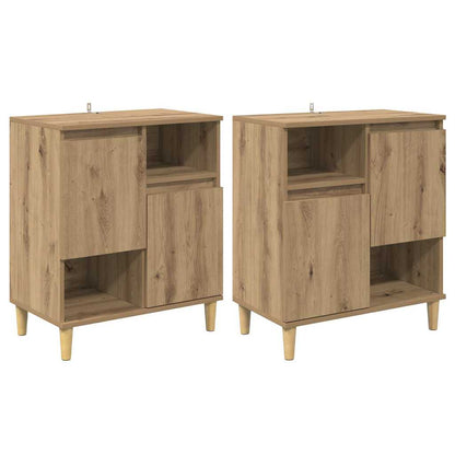 Sideboards 2 stk. Artisan-Eiche 60 x 35 x 70 cm Holzwerkstoff