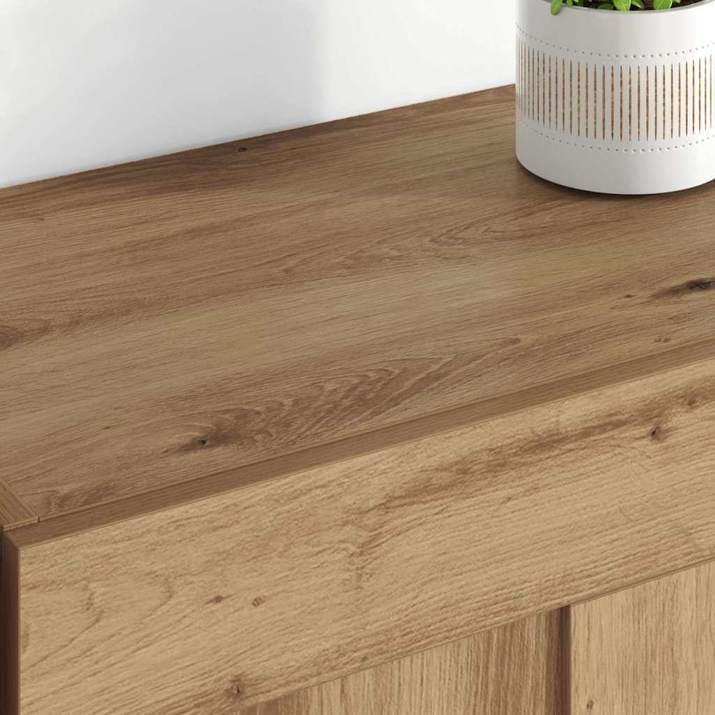 Wandmontierter Schrank 2 stk. Artisan-Eiche 69,5 x 34 x 90 cm