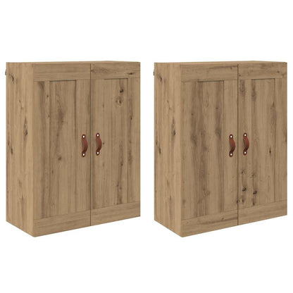 Wandmontierter Schrank 2 stk. Artisan-Eiche 69,5 x 34 x 90 cm