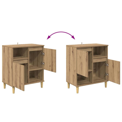 Sideboards 3 stk. Artisan-Eiche 60 x 35 x 70 cm Holzwerkstoff