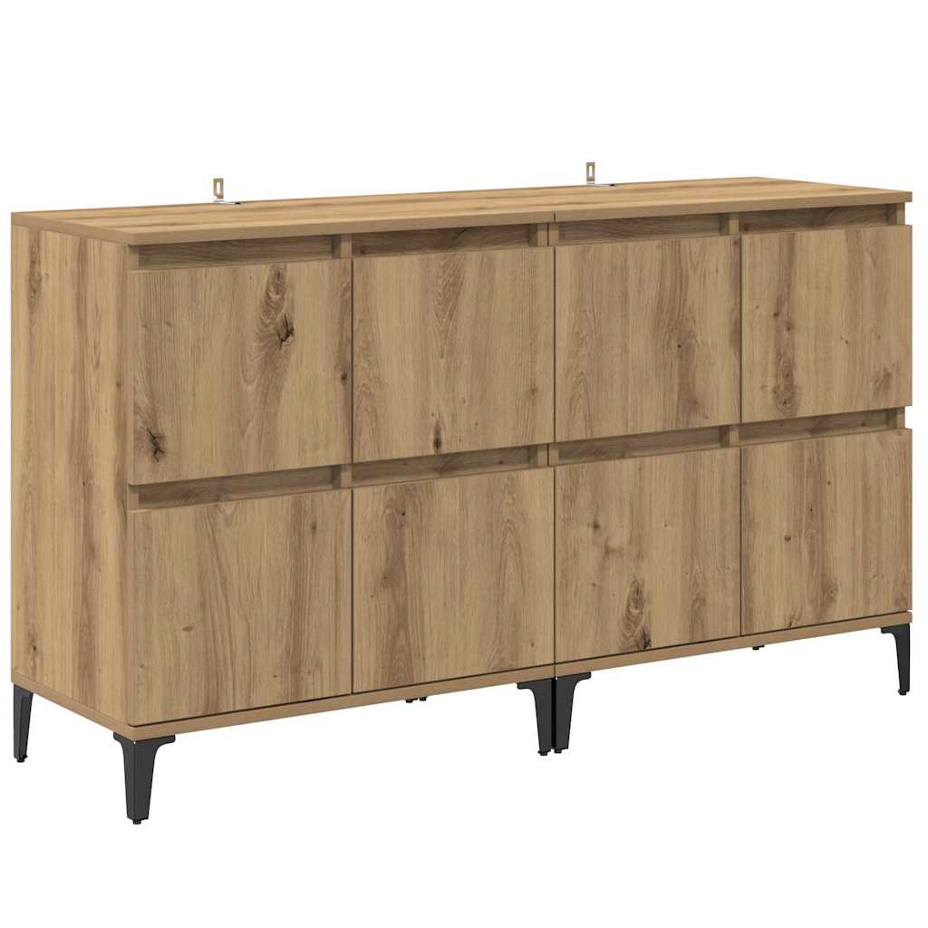Sideboards 2 stk. Artisan-Eiche 60 x 35 x 70 cm Holzwerkstoff