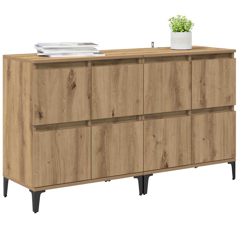 Sideboards 2 stk. Artisan-Eiche 60 x 35 x 70 cm Holzwerkstoff