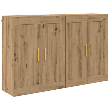 Wandmontierter Schrank 2 stk. Artisan-Eiche 69,5 x 34 x 90 cm